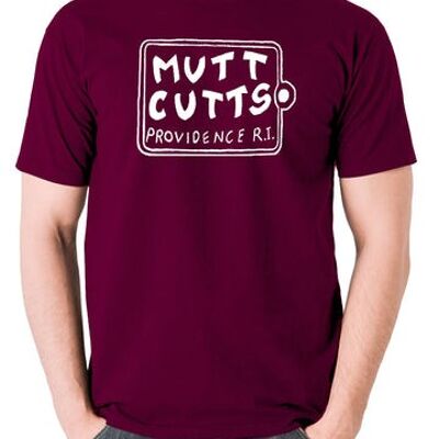 T-shirt ispirata allo scemo e allo scemo - Mutt Cutts bordeaux