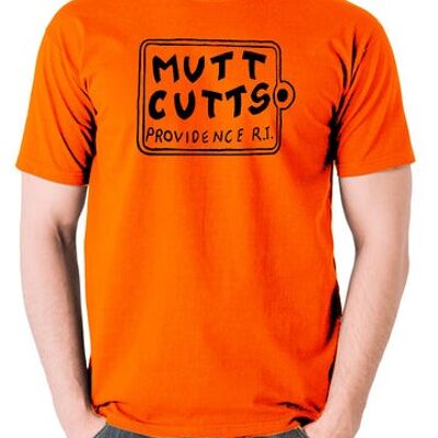 T-shirt ispirata allo scemo e allo scemo - Mutt Cutts arancione
