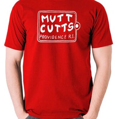 Dummes und dümmeres inspiriertes T-Shirt - Mutt Cutts rot