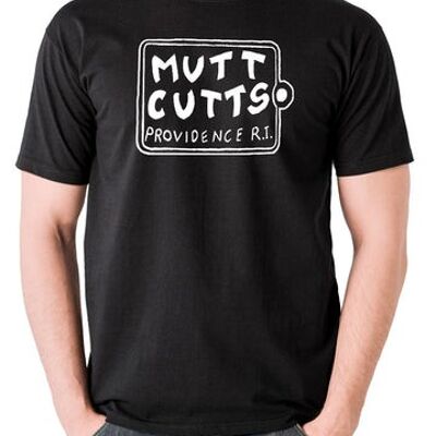 T-shirt ispirata allo scemo e allo scemo - Mutt Cutts nera
