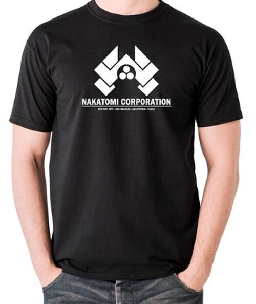 Die Hard Inspired Mug - Nakatomi Corporation Century City Los Angeles California 90213 black