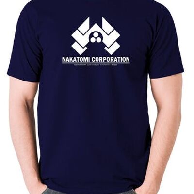 T-shirt inspiré de Die Hard - Nakatomi Corporation Century City Los Angeles Californie 90213 marine