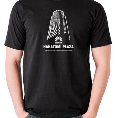 Maglietta ispirata a Die Hard - Nakatomi Plaza Century City Los Angeles California 90213 nera