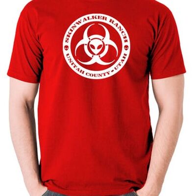 Camiseta OVNI - Skinwalker Ranch Round red