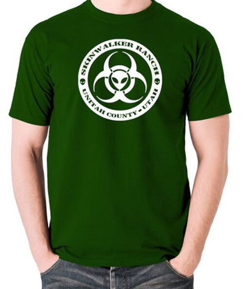 UFO T Shirt - Skinwalker Ranch Round green