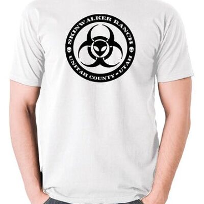 T Shirt UFO - Skinwalker Ranch Round blanc