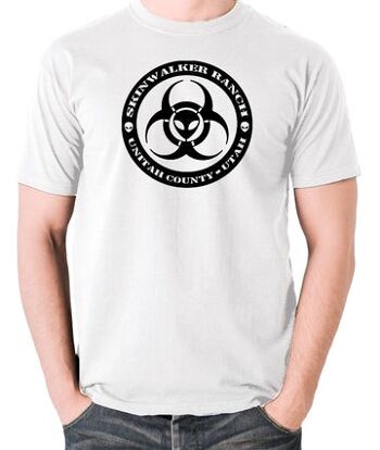 T Shirt UFO - Skinwalker Ranch Round blanc