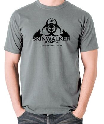 T Shirt UFO - Skinwalker Ranch gris