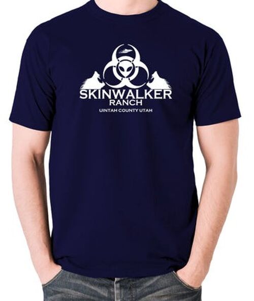 UFO T Shirt - Skinwalker Ranch navy