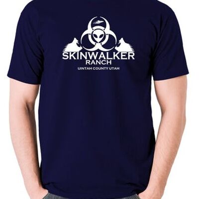 UFO-T-Shirt - Skinwalker Ranch marineblau