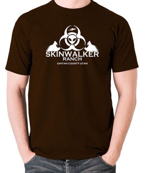 UFO T Shirt - Skinwalker Ranch chocolate