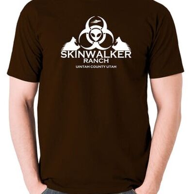 T-shirt UFO - Skinwalker Ranch chocolat