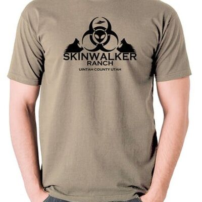 UFO T Shirt - Skinwalker Ranch khaki