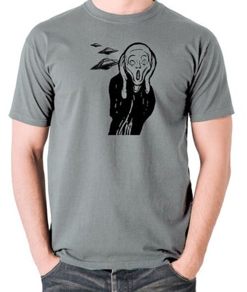 UFO T Shirt - Scream grey