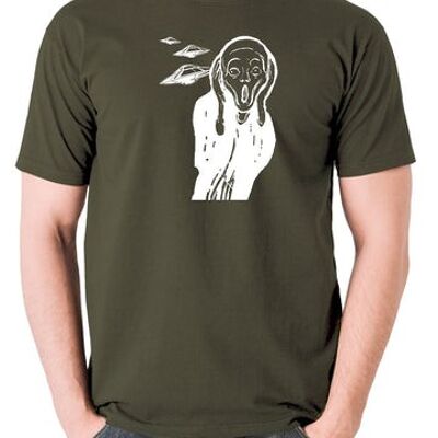 UFO-T-Shirt - Schreioliv