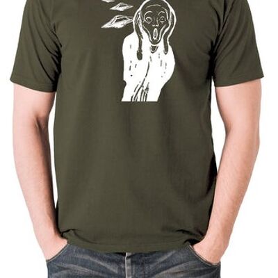 UFO T Shirt - Scream olive
