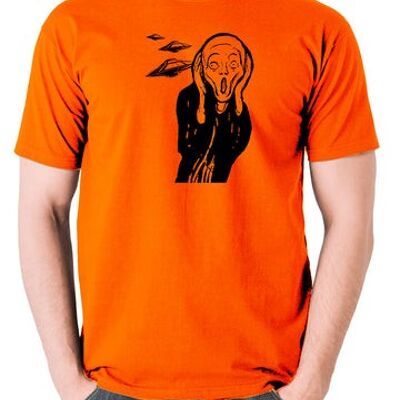 UFO T Shirt - Scream orange