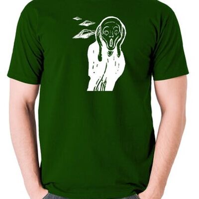 T-shirt UFO - Scream vert