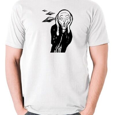 UFO T Shirt - Scream white