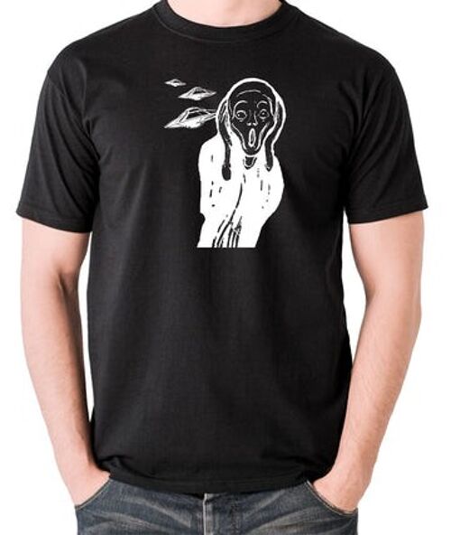 UFO T Shirt - Scream black