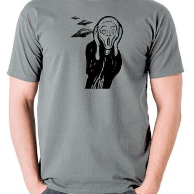 T Shirt UFO - Majestic 12 gris