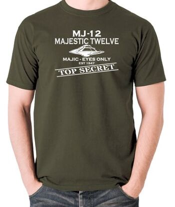 T Shirt UFO - Majestic 12 olive