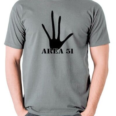 UFO T Shirt - Area 51 grey