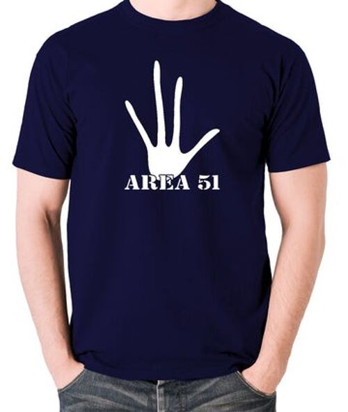 UFO T Shirt - Area 51 navy