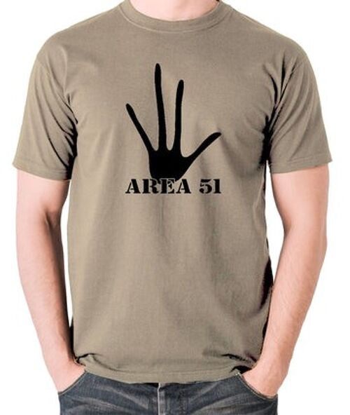 UFO T Shirt - Area 51 khaki
