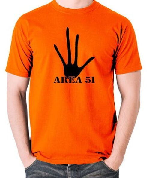 UFO T Shirt - Area 51 orange