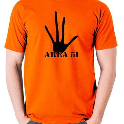 UFO T Shirt - Area 51 orange