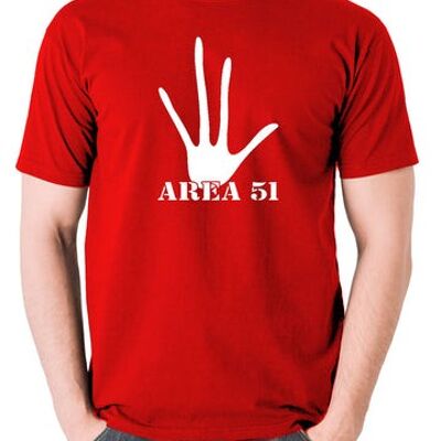 UFO T Shirt - Area 51 red