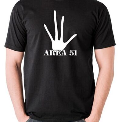 Camiseta OVNI - Área 51 negra