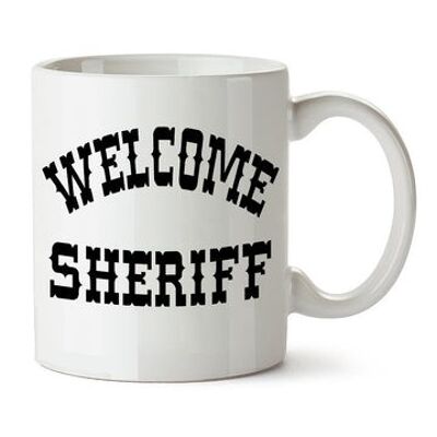Mug inspiré des selles flamboyantes - Welcome Sheriff