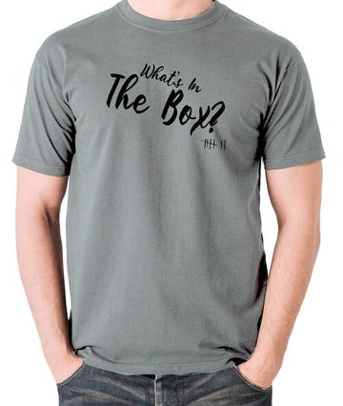 Seven Inspired T Shirt - What's In The Box? grey
