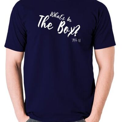 Seven Inspired T Shirt - What's In The Box? navy