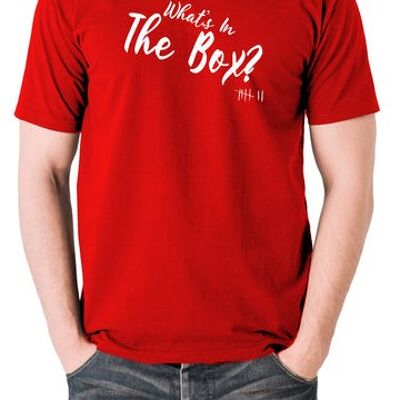 Seven Inspired T Shirt - What's In The Box? red