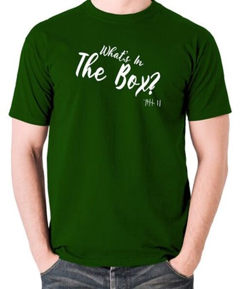 Seven Inspired T Shirt - What's In The Box? green