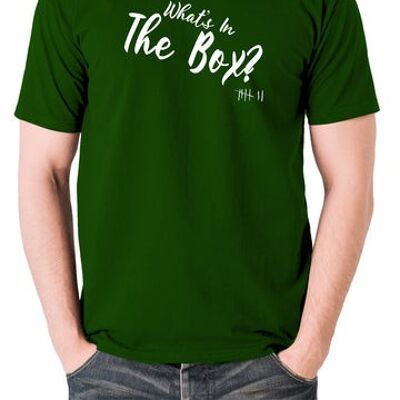 Seven Inspired T Shirt - What's In The Box? green