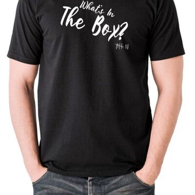 Seven Inspired T Shirt - What's In The Box? black