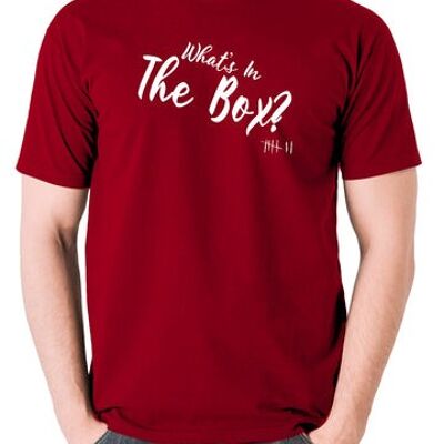 Seven Inspired T Shirt - What's In The Box? brick red