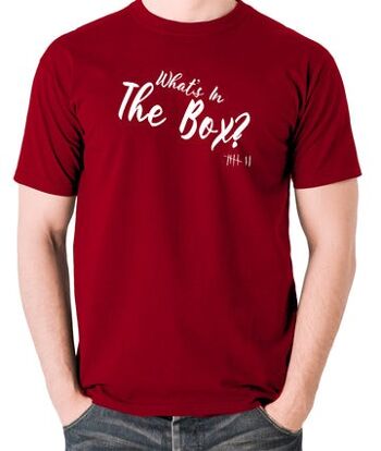 Seven Inspired T Shirt - Qu'y a-t-il dans la boîte ? rouge brique