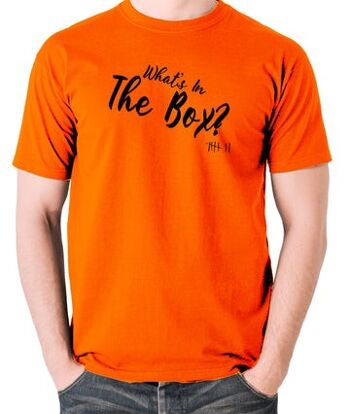 Seven Inspired T Shirt - Qu'y a-t-il dans la boîte ? orange