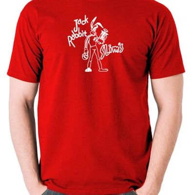 Pulp Fiction Inspired T Shirt - Jack Rabbit Slims red