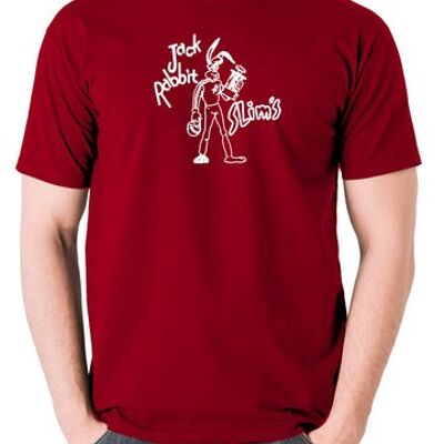 Pulp Fiction inspiriertes T-Shirt - Jack Rabbit Slims ziegelrot