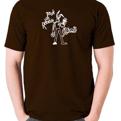 Pulp Fiction inspiriertes T-Shirt - Jack Rabbit Slims Schokolade
