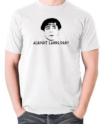 T-shirt inspiré de Plebs - Propriétaire d'accord ? blanche