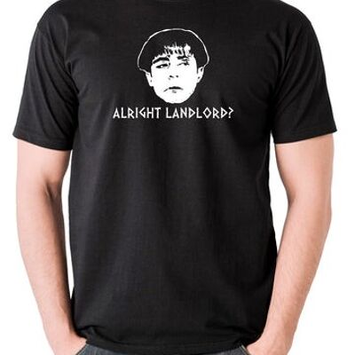 Plebs Inspired T Shirt - Alright Landlord? black