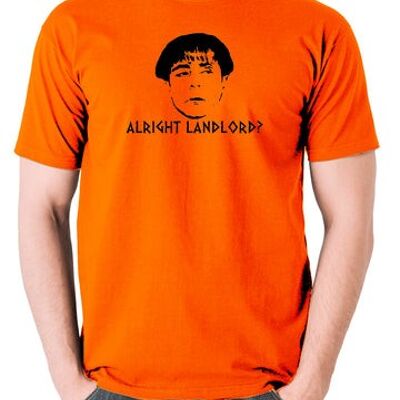 Maglietta ispirata a Plebs - Va bene padrone di casa? arancia