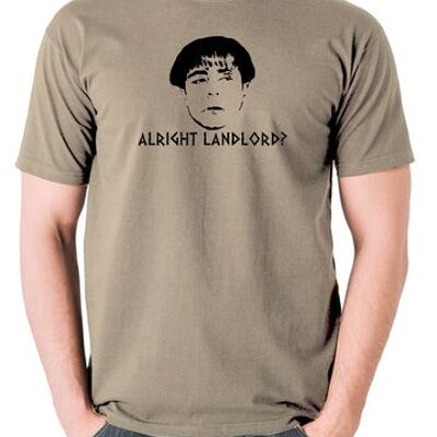 Camiseta inspirada en la plebe - ¿Alright Landlord? caqui